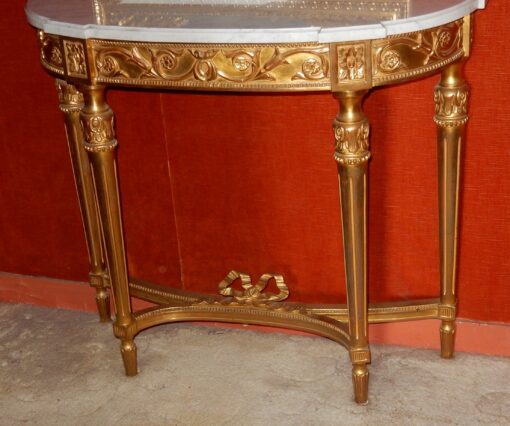 1950/70 'Console In Golden Wood In The Style Of Louis 16