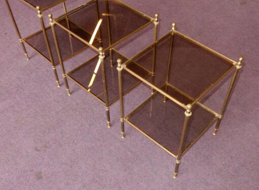 1950/70 'Serie Of 3 Bronze Ends Of Sofa, In The Style Of Maison Baguès  39 X 39 Cm - Image 8