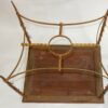 1950/70 Table With Tray Chinese Lacquer Maison Jansen Bronze Decor Palm Tree - Image 3