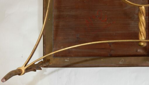 1950/70 Table Plateau Laque de Chine Maison Jansen En Bronze Décor Palmier – Image 2