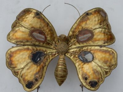 1970' Table Basse Papillon Éclairante DLG de Duval Brasseur ou Isabelle Faure Pour Honoré de Paris