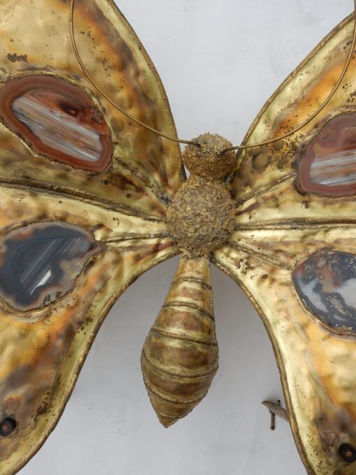 1970 'Coffee Table Butterfly Illuminating DLG  Duval Brasseur or Isabelle Faure For Honoré de Paris - Image 11