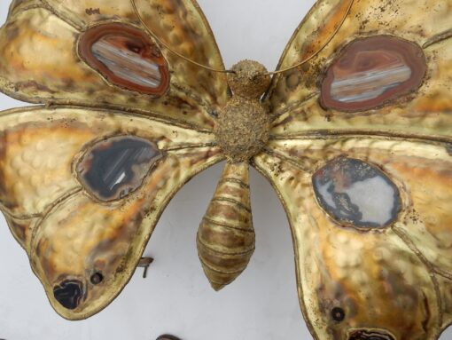 1970 'Coffee Table Butterfly Illuminating DLG  Duval Brasseur or Isabelle Faure For Honoré de Paris - Image 8