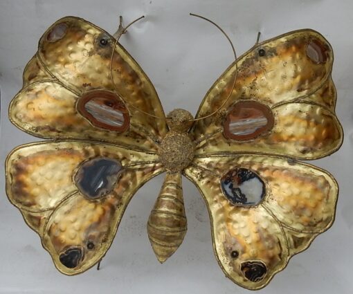 1970 'Coffee Table Butterfly Illuminating DLG  Duval Brasseur or Isabelle Faure For Honoré de Paris - Image 6