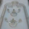 1900 'Centerpiece Table Runner in Molded Crystal from Baccarat Or St Louis 14 Pieces - Image 11
