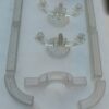 1900 'Centerpiece Table Runner in Molded Crystal from Baccarat Or St Louis 14 Pieces - Image 7