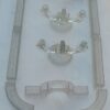 1900 'Centerpiece Table Runner in Molded Crystal from Baccarat Or St Louis 14 Pieces - Image 6