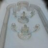 1900 'Centerpiece Table Runner in Molded Crystal from Baccarat Or St Louis 14 Pieces - Image 4