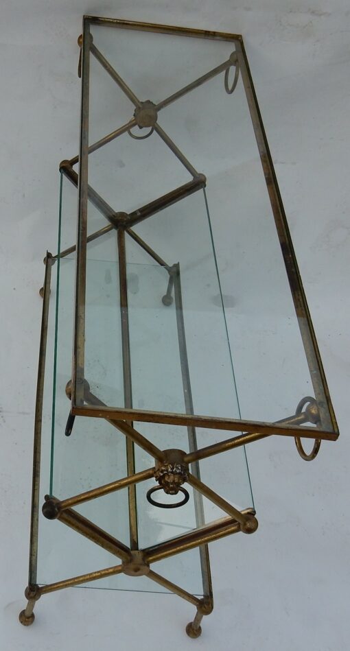 1950/70 'Bibus Magazine Holder in Brass DLG Maison Jansen From Parisian Palace 81 X 28 cm - Image 3