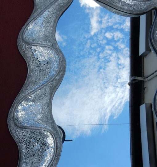 1970/80 'Mirror Period Disco Inlaid With Shards Of Mirrors Movement Shape 220 X 110 cm - Image 9