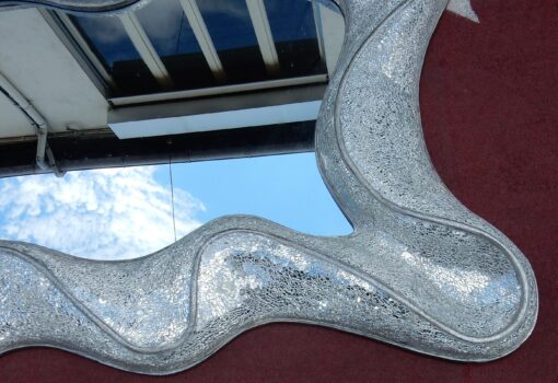 1970/80 'Mirror Period Disco Inlaid With Shards Of Mirrors Movement Shape 220 X 110 cm - Image 7