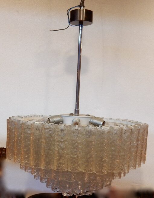 1960/70 'Venini Murano Doria Lichtenwerken Chandelier 6 Bulbs - Image 7