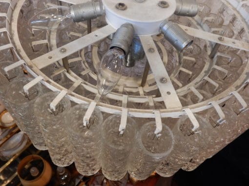 1960/70 'Venini Murano Doria Lichtenwerken Chandelier 6 Bulbs - Image 5