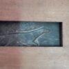 1900' Paire de Bas Reliefs En Bronze Sur Noyer, Chiens D'Arrêt – Image 2