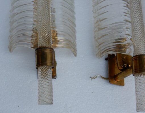 1950/70 5 Appliques Style BAROVIER & TOSO en Cristal de Murano 40 x 14 cm – Image 6