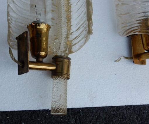 1950/70 5 Appliques Style BAROVIER & TOSO en Cristal de Murano 40 x 14 cm – Image 5