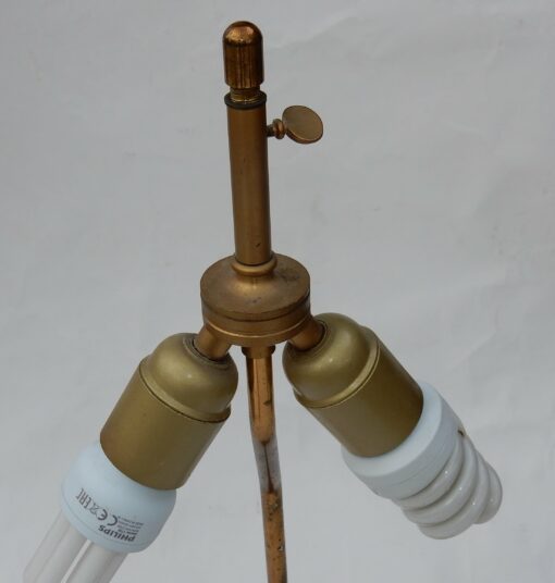 1970′ Lampe Décor De Tête De Cheval Bronze Doré DLG Duval Brasseur Non Signée – Image 8