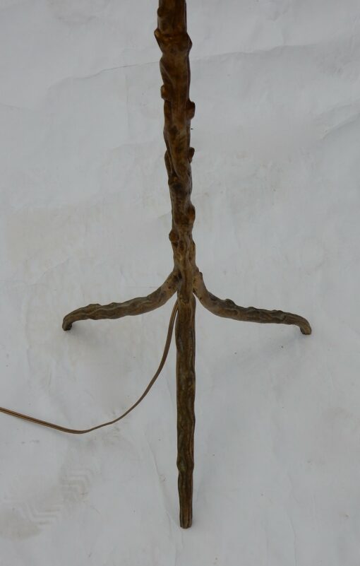 1970 ′ Pair Of Floor Lamps With Branching Patinated Bronze DLG Agostini Height 140 cm Diameter 40 cm - Image 5