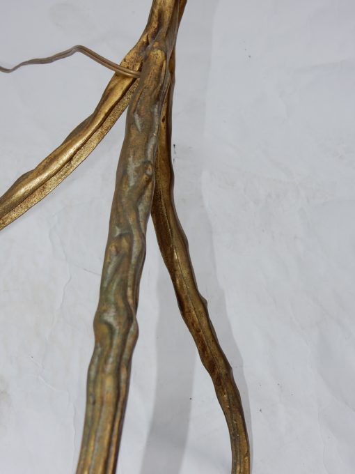 1970 ′ Pair Of Floor Lamps With Branching Patinated Bronze DLG Agostini Height 140 cm Diameter 40 cm - Image 4