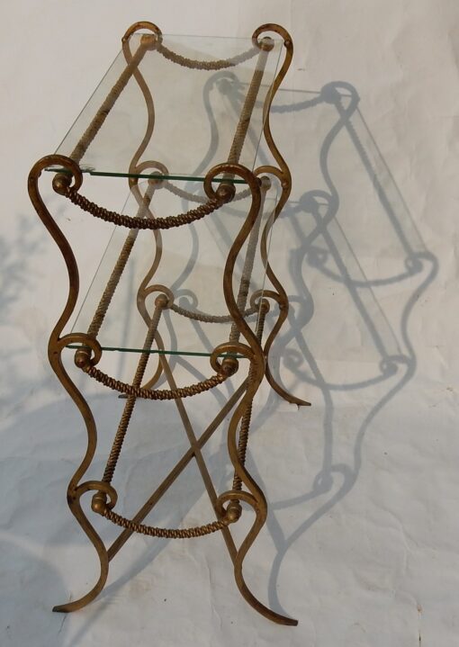 1950/70 ′  Shelf Brass DLG Maison Jansen From Parisian Palace  63 X 38 cm