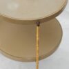 1970/80' Paire de Guéridons Tripodes Décor Bambou, Plateaux Laqués Style Maison Jansen  Diamètre 43 cm – Image 2