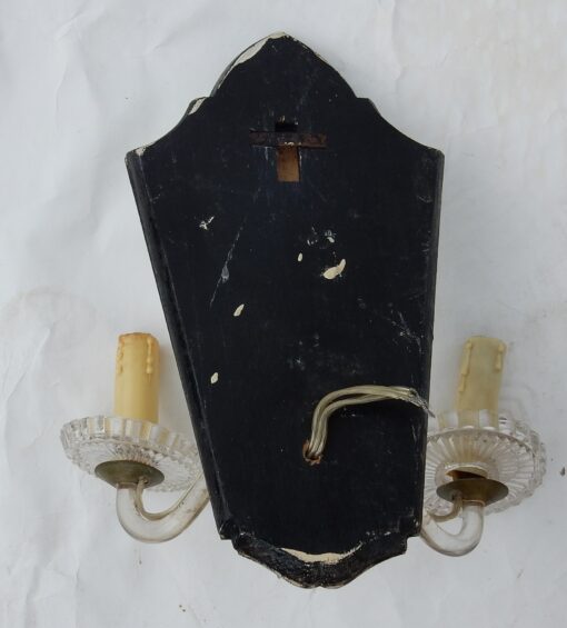 1970 'Pair Of Venice Sconces With 2 Arms Of Light Decor With Stars - Image 3