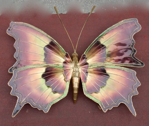 1970 ′ Sconce or Ceiling Light Butterfly In The Style Of  Duval Brasseur or Isabelle Faure For Honoré de Paris, Wingspan 146 cm - Image 4