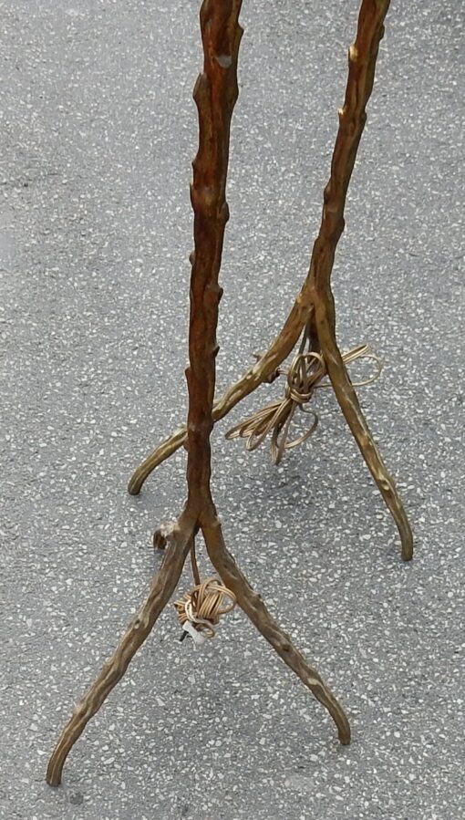 1970 ′ Pair Of Floor Lamps With Branching Patinated Bronze DLG Agostini Height 140 cm Diameter 40 cm - Image 21