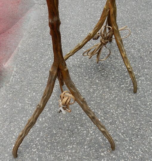 1970 ′ Pair Of Floor Lamps With Branching Patinated Bronze DLG Agostini Height 140 cm Diameter 40 cm - Image 17