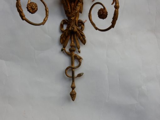 1880' Paire d'Appliques En Bronze Enfants Jouant Des 2 Trompettes Modèle de Jean HAURE – Image 13