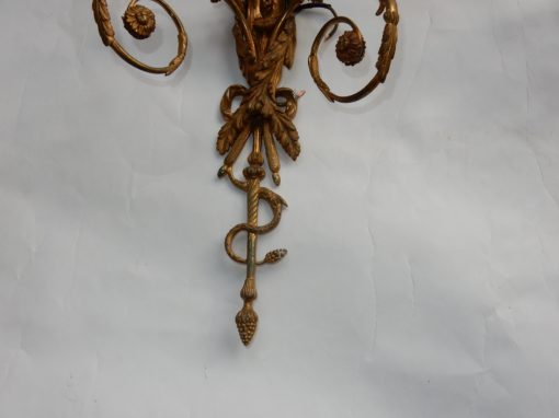 1880' Paire d'Appliques En Bronze Enfants Jouant Des 2 Trompettes Modèle de Jean HAURE – Image 9