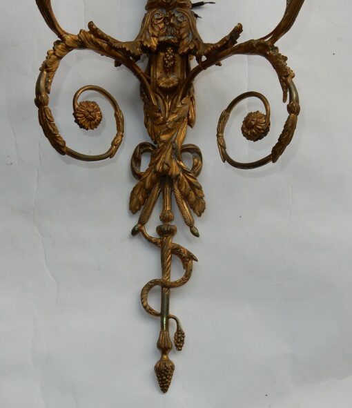 1880' Paire d'Appliques En Bronze Enfants Jouant Des 2 Trompettes Modèle de Jean HAURE – Image 7
