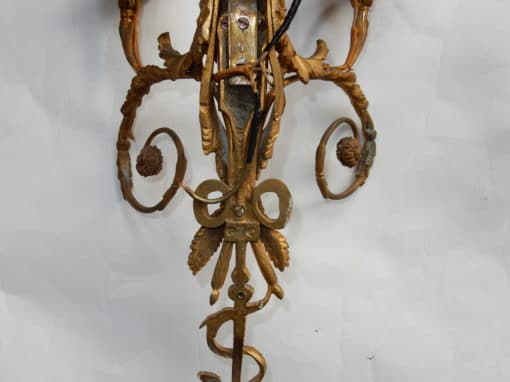 1880' Paire d'Appliques En Bronze Enfants Jouant Des 2 Trompettes Modèle de Jean HAURE – Image 5