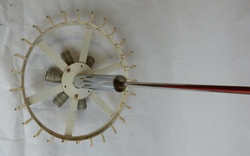 1970' Lustre Venini Doria Murano Venini 27 Tubes 6 Ampoules – Image 6
