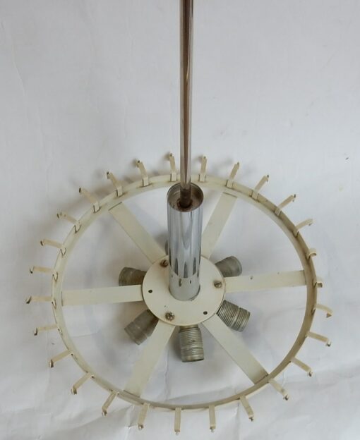 1970' Lustre Venini Doria Murano Venini 27 Tubes 6 Ampoules – Image 3
