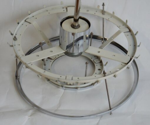 1970 'Venini Doria Chandelier With 2 Levels And Glass Elements - Image 14