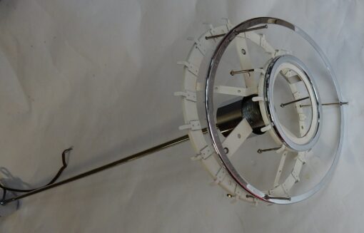 1970 'Venini Doria Chandelier With 2 Levels And Glass Elements - Image 12