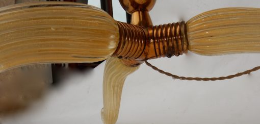 1950/70 Barovier & Toso Tripod Floor Lamp With Gold Paillons - Image 6