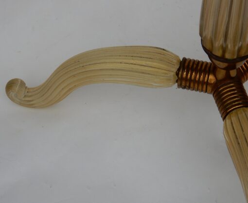 1950/70 Barovier & Toso Tripod Floor Lamp With Gold Paillons - Image 3