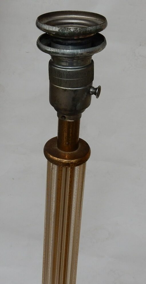 1950/70 Barovier & Toso Tripod Floor Lamp With Gold Paillons - Image 2