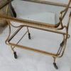 1970 'Rolling Bar in Bronze and Gilt Brass Maison Bagués Decor Art Nouveau - Image 8