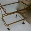 1970 'Rolling Bar in Bronze and Gilt Brass Maison Bagués Decor Art Nouveau - Image 7