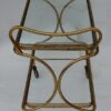 1970 'Rolling Bar in Bronze and Gilt Brass Maison Bagués Decor Art Nouveau