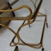 1970 'Rolling Bar in Bronze and Gilt Brass Maison Bagués Decor Art Nouveau - Image 5