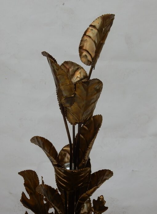 1970 'Lighting Plant in Brass Maison Jansen 2 Bulbs H 87 cm - Image 12
