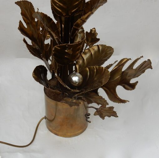 1970 'Lighting Plant in Brass Maison Jansen 2 Bulbs H 87 cm - Image 11