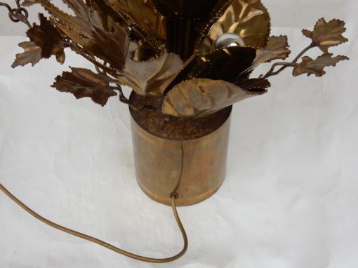 1970 'Lighting Plant in Brass Maison Jansen 2 Bulbs H 87 cm - Image 9