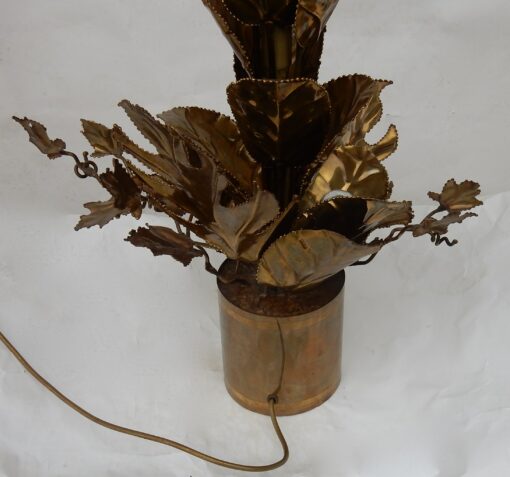 1970 'Lighting Plant in Brass Maison Jansen 2 Bulbs H 87 cm - Image 6