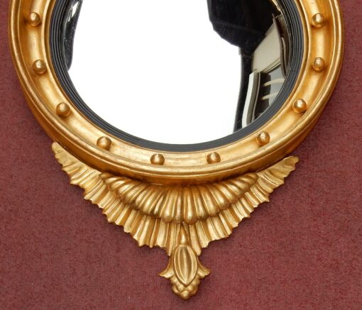1880/1900' Convex Mirror With Eagle Wood Gilt H 103 cm - Image 10