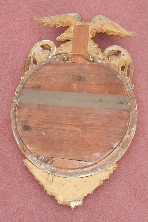 1880/1900' Convex Mirror With Eagle Wood Gilt H 103 cm - Image 8